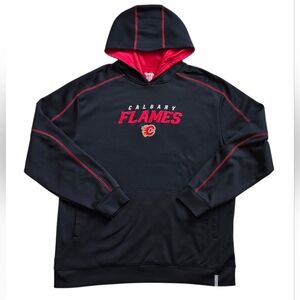 Calgary Flames Reebok XL Heavy Duty Official Performance Hoodie NHL Licensed